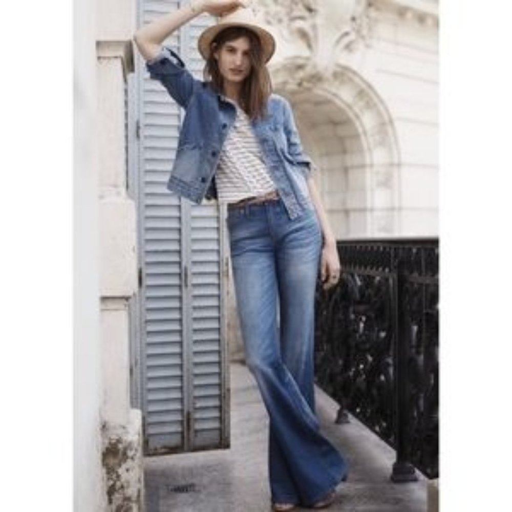 Madewell Flea Market Flare High Rise Denim Jeans